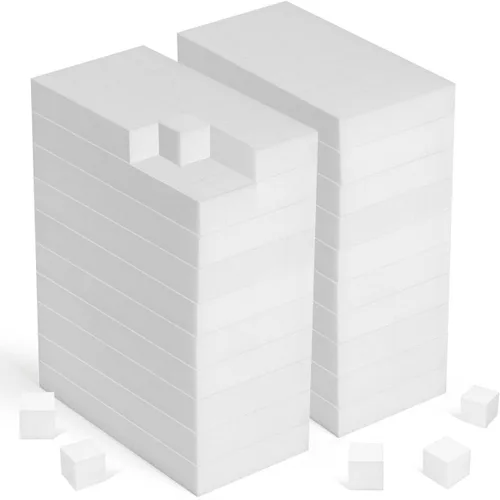 Vista 9 de Trendbox Paquete de 50 esponjas de melamina mágicas de limpieza en espuma de melamina a granel para platos, esponjas borradoras para limpieza