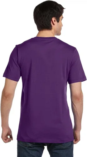 Vista 2 de Bella Canvas 3005 - Camiseta unisex de manga corta con cuello en V, 3005, M, BlancoMármol