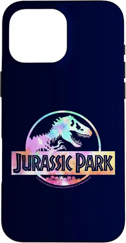 Vista 19 de Funda con logotipo para iPhone 16 Jurassic Park Tie Dye Fill