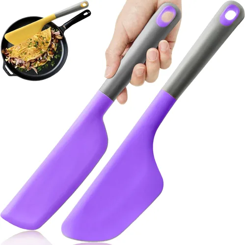 Vista 14 de Espátula de tortilla de silicona Turner, volteador de tortilla Amarillo