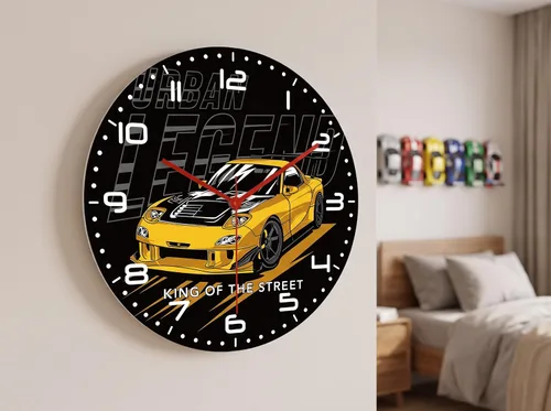 Vista 9 de 12 pulgadas garaje que compite con el reloj de pared del coche silencioso