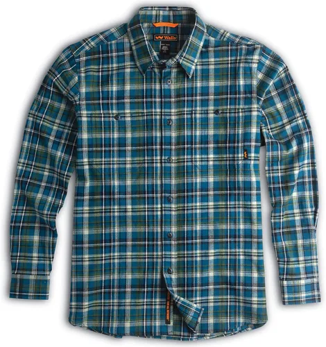 Vista 3 de Walls Camisa de franela elástica de manga larga larga para hombre