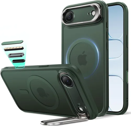 Vista 92 de ESR Funda para iPhone 13 Pro, compatible con MagSafe, protección de grado militar a prueba de golpes, soporte de anillo de cámara integrado, funda