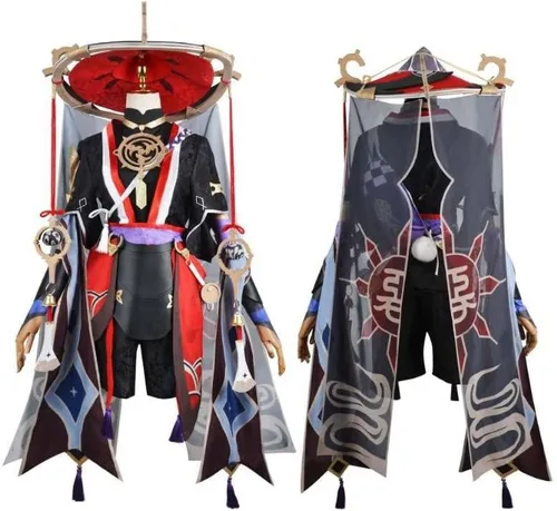 Vista 2 de Cosplay Life Genshin Impact - Disfraz completo de anime RPG con peluca para cosplay, disfraz de Halloween para adulto unisex