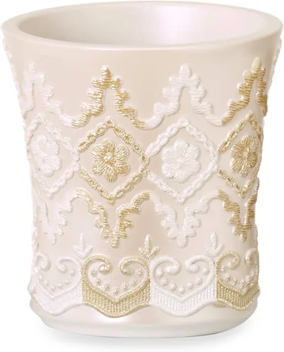 Vista 9 de Popular Bath Arabella - Cortina de ducha de lujo beige – Elegante decoración de baño, impermeable, resistente al moho, resistente a la decoloración