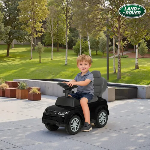 Vista 10 de Qaba Land Rover Discovery - Coche de empuje 2 en 1 con licencia 18-36 M Negro