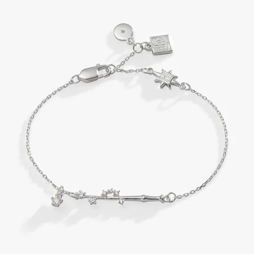Vista 2 de Alex and Ani Harry Potter, pulsera ajustable con vara de Harry Potter, acabado de plata de ley 925, plata, 6.5 a 8 pulgadas, Latón, Sin gemas.