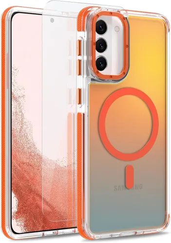 Vista 14 de Funda magnética para Google Pixel 10 Pro XL [compatible con Magsafe] [bonito diseño fluorescente de moda] a prueba de golpes, delgada, translúcida