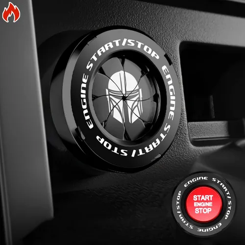 Vista 14 de Cubierta de Botón de Arranque Giratorio, Accesorios de Motor de Coche Push to Start Stop, Cubierta de Interruptor de Encendido Automático, Regalo