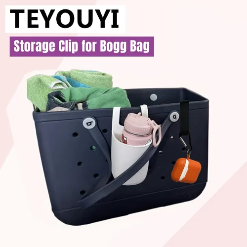Vista 6 de TEYOUYI Accesorios de ganchos para bolsas Bogg, inserción de encanto Cutie titular de la taza Conector titular de la llave titular de la máscara, 2