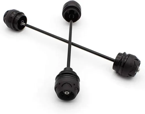 Vista 4 de FXCNC Racing CNC aluminio eje deslizante marco deslizante Crash Wheel Slider Protector de choque compatible con Ducati Monster 696