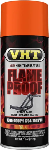 Vista 17 de VHT SP117 Pintura en aerosol de muy alta temperatura con revestimiento ignífugo - Acabado plano de aluminio - Lata de aerosol de 11 oz