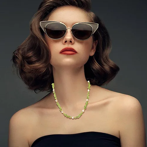 Vista 4 de BWY 99 Collar para mujer, collar de hebra con conexión ajustable, gargantilla para mujer, elegante joyería chapada para cualquier ocasión, idea