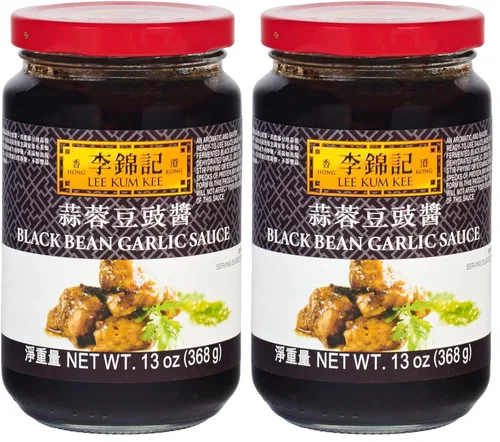 Vista 15 de Lee Kum Kee Salsa de Ajo y Frijoles Negros (13 oz - 1 paquete), Aromática y Sabrosa - Perfecta para Marinadas, Estofado, Salsas para Mojar, Salteado