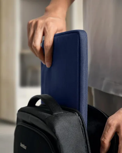 Vista 8 de tomtoc - Funda delgada para laptop de 14 pulgadas para MacBook Pro M5/M4/M3/M2/M1 Pro/Max 2025-2021, estuche protector resistente al agua para Azul