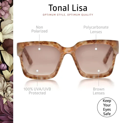 Vista 92 de OPTIMUM OPTICAL Gafas de sol protectoras UV atemporales para hombres y mujeres
