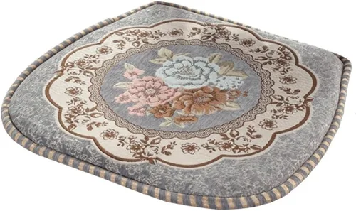 Vista 10 de EORNOW Juego de cojines para silla de comedor con lazos, juego de 1/2/4, almohadillas antideslizantes para silla de comedor con funda extraíble