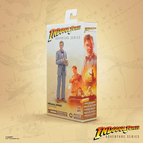 Vista 3 de Indiana Jones Adventure Series and the Last Crusade, (Profesor) juguete, figuras de acción de 6 pulgadas, niños a partir de 4 años