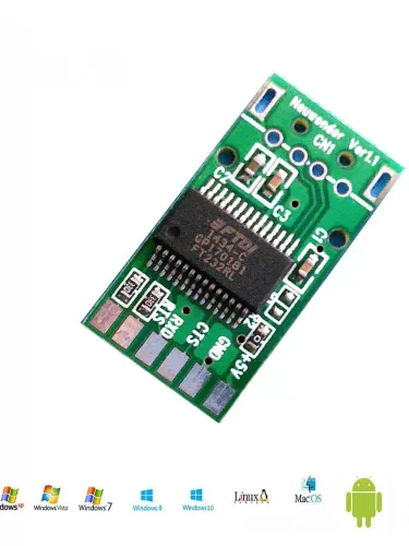 Vista 8 de USB 2.0 macho a USB 2.0 macho con chipset FT232R cable de módem nulo para PC a PC de transferencia de datos de comunicación 8.2 ft