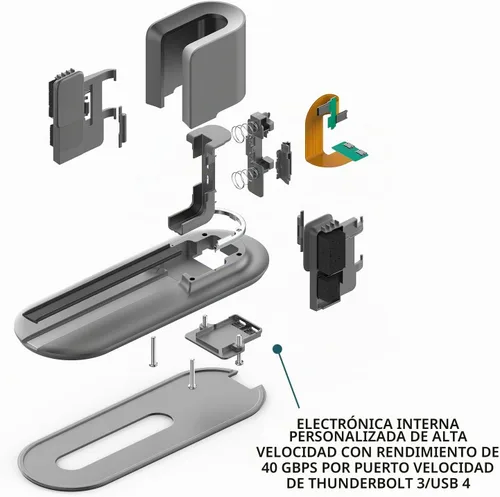 Vista 7 de HumanCentric DockBook solo para Touch Bar MacBook Pro, compatible con Touch Bar MacBook Pro 2016-2020 y 2022, barra táctil imprescindible, no es