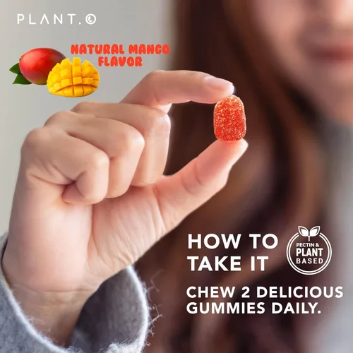Vista 7 de PLANT.O NUTRITION Gomitas de luteína y zeaxantina – Deliciosas vitaminas veganas para la salud ocular clínicamente estudiadas 20 mg de luteína
