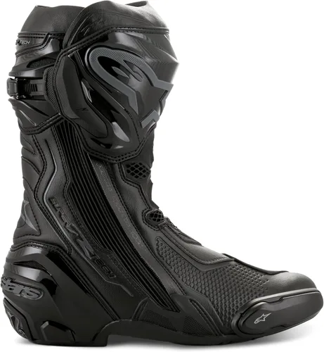 Vista 5 de Botas de carreras para motocicleta Alpinestars Supertech R, certificadas CE de alto rendimiento Negro
