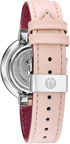 Vista 3 de Bulova Ladies Rubaiyat Diamond Accent Mother of Pearl Dial Leather Strap Watch