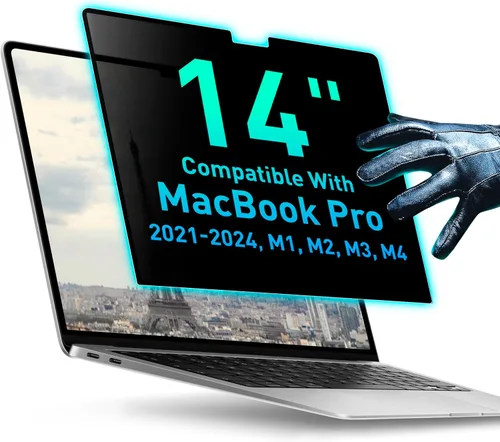 Vista 42 de Pantalla magnética de privacidad compatible con MacBook Pro de 13 pulgadas 2016, 2017, 2018, 2019, 2020, 2021, 2022, 2023, M1, M2 protector