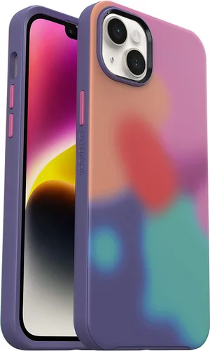 Vista 16 de OtterBox Symmetry - Funda con MagSafe para iPhone 14 Plus (SOLAMENTE), embalaje no minorista - Rosa translúcido transparente (Polvo de Hada)
