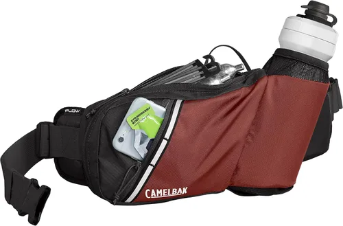 Vista 3 de CamelBak Podium Flow 4 - Cinturón de hidratación de 21 onzas, plata/lima