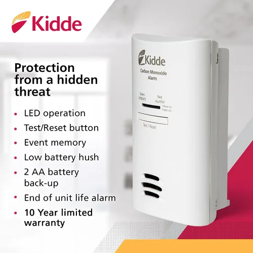 Vista 13 de Kidde Detector de monóxido de carbono de CA Alarma Enchufable con batería de respaldo Modelo KN-COP-DP2