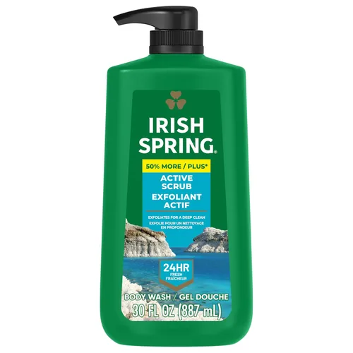 Vista 10 de Irish Spring Gel de Ducha 5 en 1 para Hombres, Gel de Ducha para Hombres, Te Mantiene Fresco y Limpio por 24 Horas, Acondiciona y Limpia Cuerpo