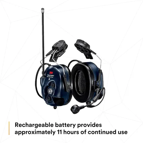 Vista 6 de 3M PELTOR WS LiteCom PRO III - Auriculares, casco duro adjunto, durabilidad de grado profesional, radio de comunicación bidireccional inalámbrica