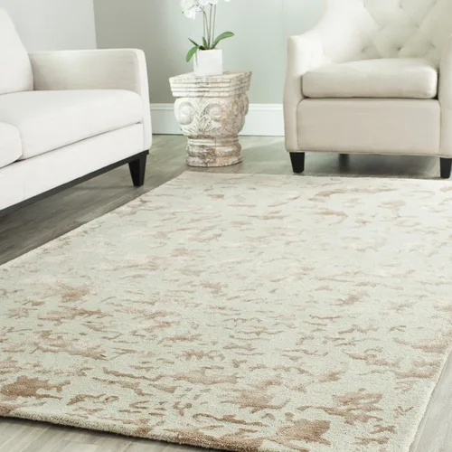 Vista 11 de SAFAVIEH Soho Collection SOH525A - Alfombra de lana prémium hecha a mano de 8 pies 3 pulgadas x 11 pies, color marfil