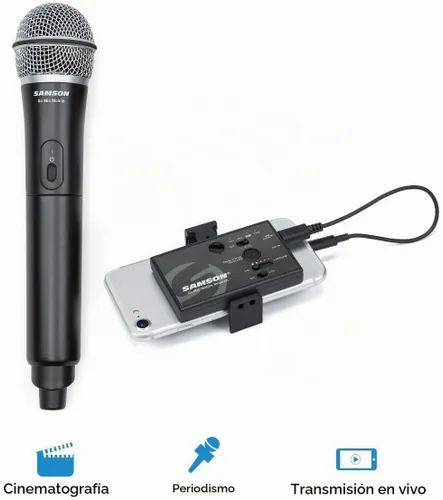 Vista 2 de Samson Go Mic - Sistema inalámbrico digital móvil con micrófono de mano