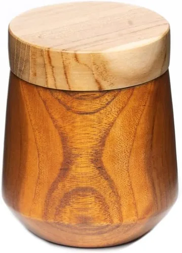 Vista 5 de Rainforest Bowls Juego de 4 cuencos de madera de Mushiwan de borde redondeado de Java con tapa, 4 pulgadas de diámetro, apto para el calor