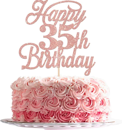 Vista 78 de Rsstarxi 1 paquete de decoración para tarta de cumpleaños 8 con purpurina negra de 8 años y fabulosos saludos a 8 años de edad, para celebrar el 8º