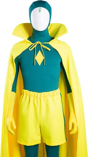 Vista 5 de Gosbeliy Disfraz de Maximoff para mujer adulta, disfraz de bruja roja para cosplay