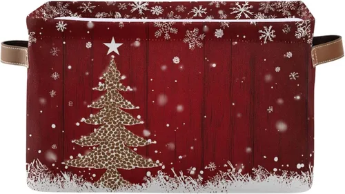 Vista 15 de ALAZA Shabby Chic - Caja de almacenamiento plegable con diseño floral de rosas, cestas organizadoras con asas para estantes, armario, sala de estar