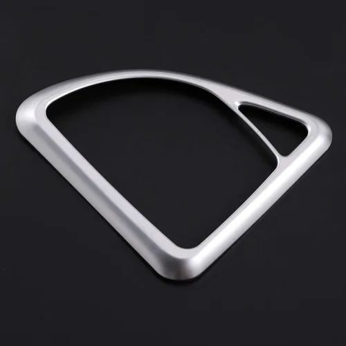 Vista 4 de YIWANG ABS coche central control palanca de cambios marco pegatinas para BMW Serie 1 E81 E82 E87 2007-2011 accesorios de coche (plata)