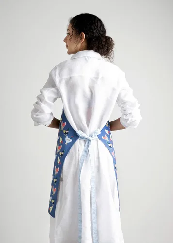 Vista 1078 de Maison d' Hermine Delantales para mujer con bolsillo, 100% algodón (27.50 x 31.50 pulgadas)