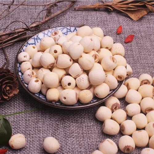 Vista 4 de Semilla de loto seca 10.58 oz/300 g Sopa de postre Ingredientes de congee Semillas de loto peladas Semilla de loto blanca seca de Sopa de gachas