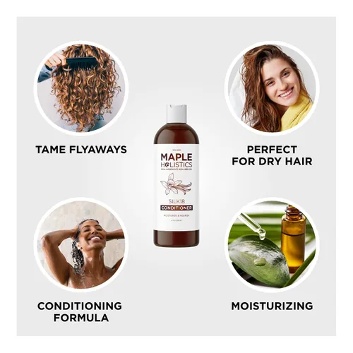 Vista 9 de Biotin Champú y acondicionador para adelgazar el cabello y el volumen, voluminizador de cabello para hombres y mujeres, champú y acondicionador