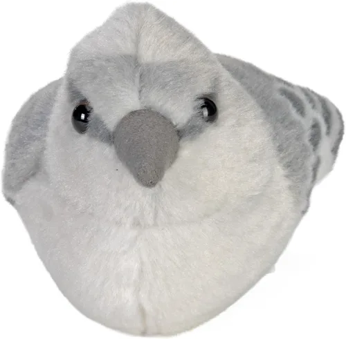Vista 2 de Wild Republic Audubon Birds Northern Mockingbird - Peluche con auténtico sonido de pájaro, animal de peluche, juguetes de pájaros para niños