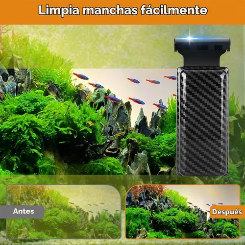 Vista 2 de hygger Limpiador magnético para peceras, limpiador de vidrio para acuario