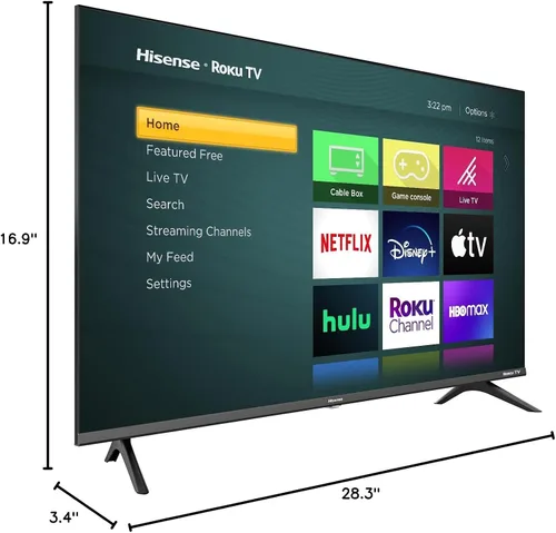 Vista 7 de Hisense Serie H4 32H4G - LED Roku Smart TV de 32 pulgadas con compatibilidad con Asistente de Google y Alexa 32
