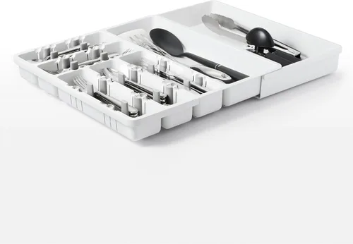 Vista 11 de OXO Good Grips - Organizador grande de utensilios expandible, color blanco
