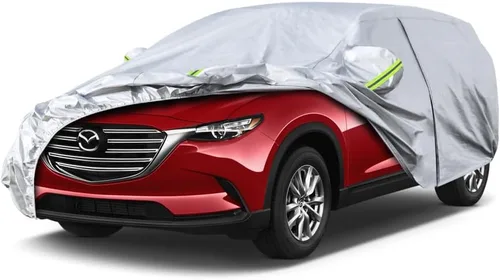 Vista 19 de KouKou Funda impermeable para automóvil SUV adecuada para BMW X1 de 2009 a 2025, 7 capas a prueba de viento para todo tipo de clima, cubierta