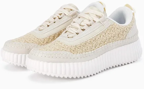 Vista 4 de Coutgo Zapatos deportivos de plataforma para mujer, con cordones, cómodos, informales, a la moda, para caminar