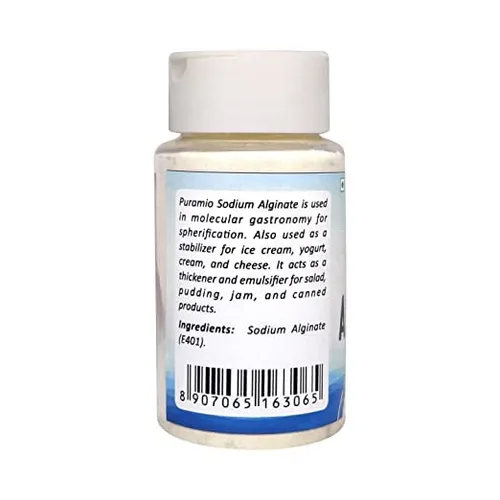Vista 2 de ROSEVILLA Puramio - Alginato sódico, para estabilizador, espesante, (3.53 oz)